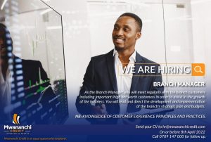 Branch manager jobs