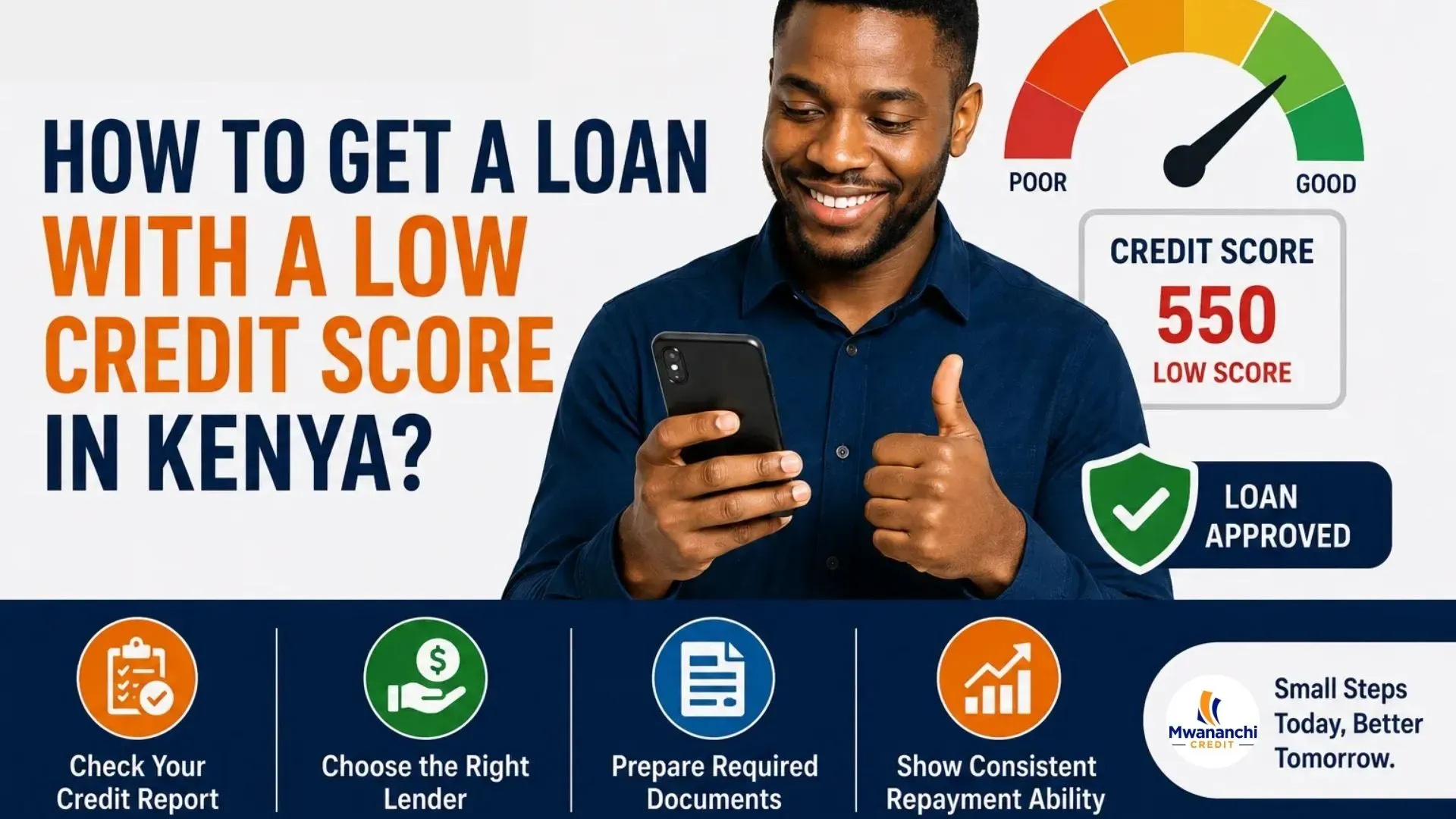 How to Get a Loan with a Low Credit Score in Kenya?