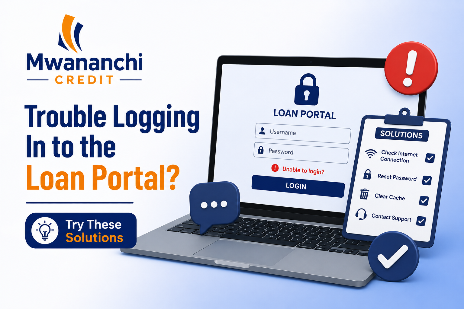 Trouble Logging In to the Loan Portal